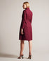 ROSEANE-Outerwear-Wrap yourself in elegance and warmth with the exquisite ROSEANE. Made from 100% wool with a herringbone texture, this coat exudes timeless style. Metal edge details refine the look for everyday wear. Wrap coat 100% wool Belted waist Button fastening Metal hardware tipping Pockets Herringbone texture Midi length- Ted Baker Romania
